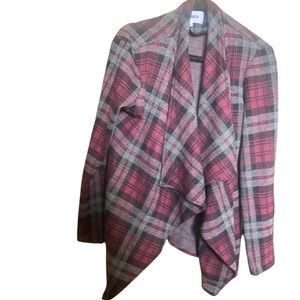 BB Dakota Plaid Jacket in Red and Gray
